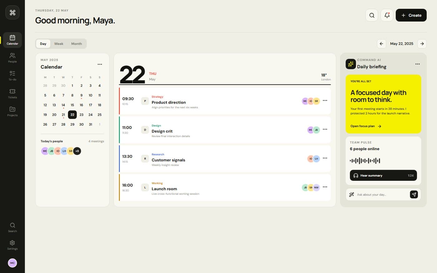 Command OS — live app